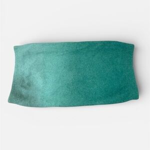 H&M wool blend ombré green tube scarf